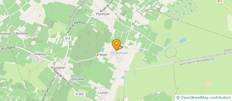 localisation de l'entreprise MONSIEUR FRANCK LABROUQUERE  ORDONNAC