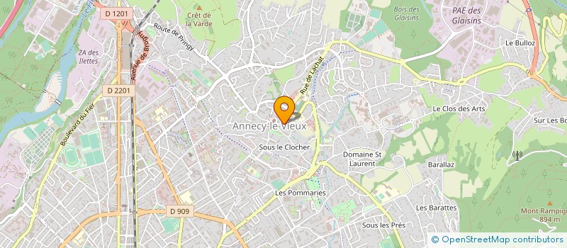 localisation de l'entreprise MONSIEUR FRANCK LACAILLE-DESSE à ANNECY