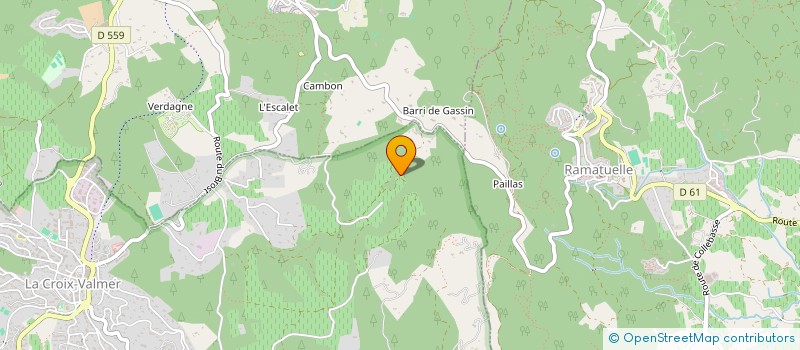 localisation de l'entreprise MONSIEUR FRANCK LACLAVERIE  LA CROIX-VALMER