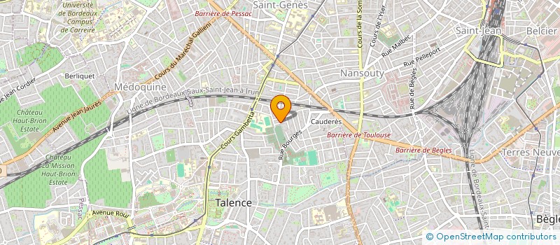 localisation de l'entreprise MONSIEUR FRANCK LACOUDANNE à TALENCE