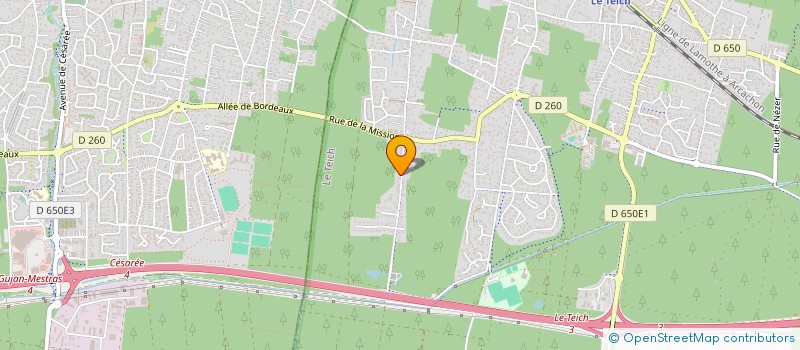 localisation de l'entreprise MONSIEUR FRANCK LAFARGUE  LE TEICH