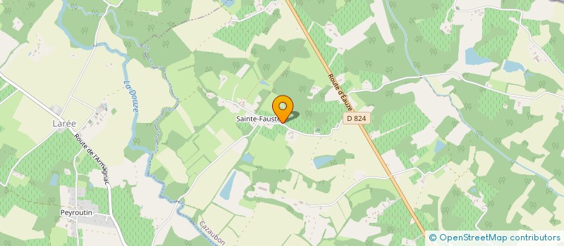 localisation de l'entreprise MONSIEUR FRANCK LAGARROSSE  CAZAUBON