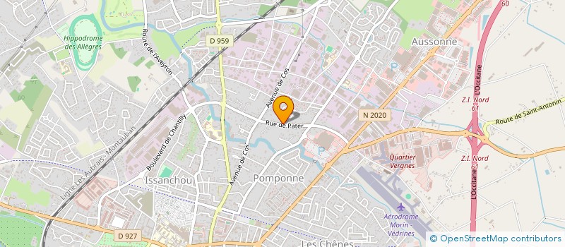 localisation de l'entreprise MONSIEUR FRANCK LAGRENEE  CUGNAUX