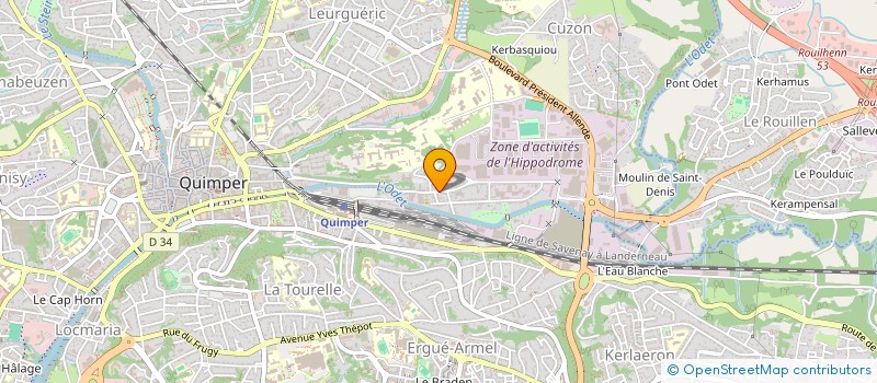 localisation de l'entreprise MONSIEUR FRANCK LAHUEC à QUIMPER