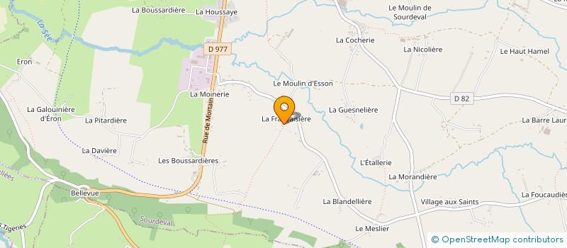 localisation de l'entreprise MONSIEUR FRANCK LAINE  SOURDEVAL