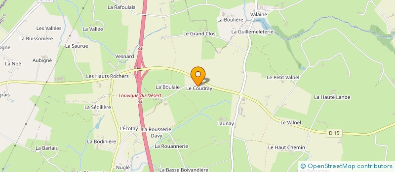 localisation de l'entreprise MONSIEUR FRANCK LAISNE  LES PORTES DU COGLAIS