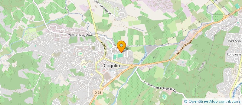 localisation de l'entreprise MONSIEUR FRANCK LALAURIE  COGOLIN