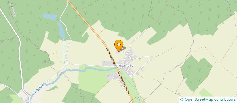localisation de l'entreprise MONSIEUR FRANCK LAMBERT  CRESANCEY