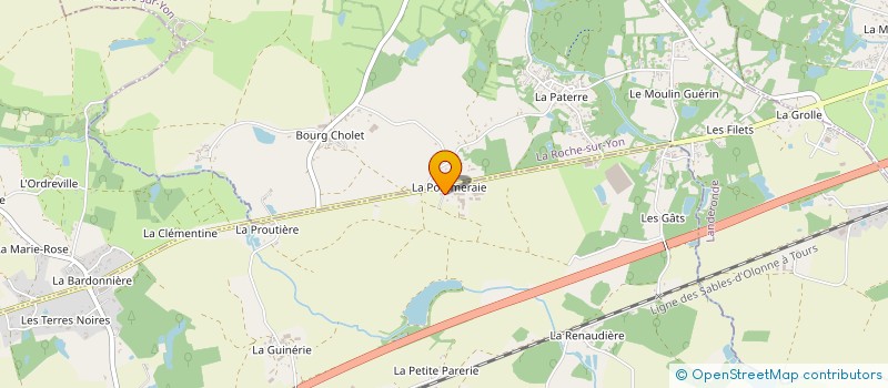localisation de l'entreprise MONSIEUR FRANCK LANDREVIE à SAINTE-FLAIVE-DES-LOUPS