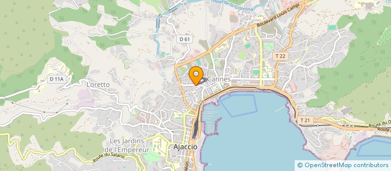 localisation de l'entreprise MONSIEUR FRANCK LANFRANCHI à AJACCIO