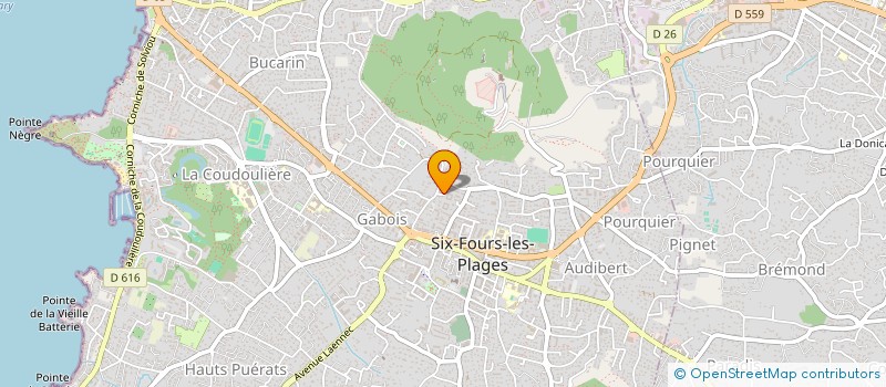 localisation de l'entreprise MONSIEUR FRANCK LANGLET à SIX-FOURS-LES-PLAGES