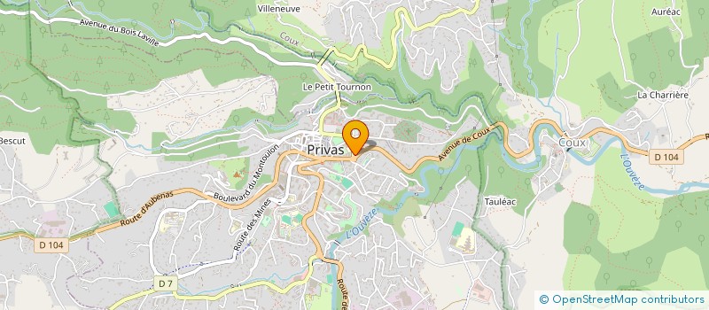 localisation de l'entreprise MONSIEUR FRANCK LANTHEAUME à PRIVAS