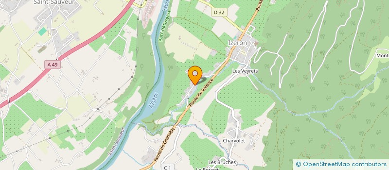 localisation de l'entreprise MONSIEUR FRANCK LAO  IZERON