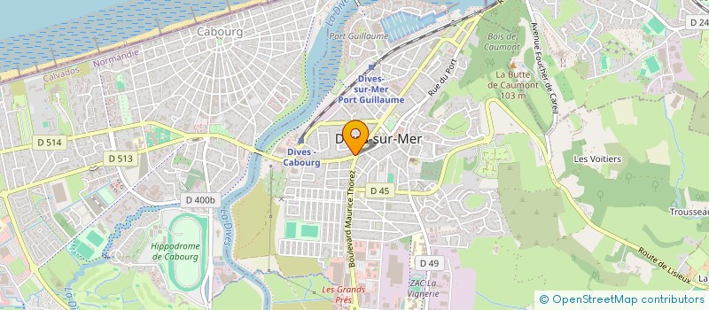 localisation de l'entreprise MONSIEUR FRANCK LAPORTE  DIVES-SUR-MER