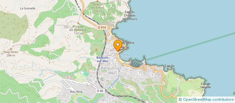 localisation de l'entreprise MONSIEUR FRANCK LAPORTE  BANYULS-SUR-MER