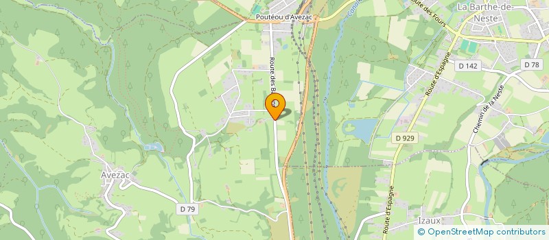 localisation de l'entreprise MONSIEUR FRANCK LARAN  AVEZAC-PRAT-LAHITTE