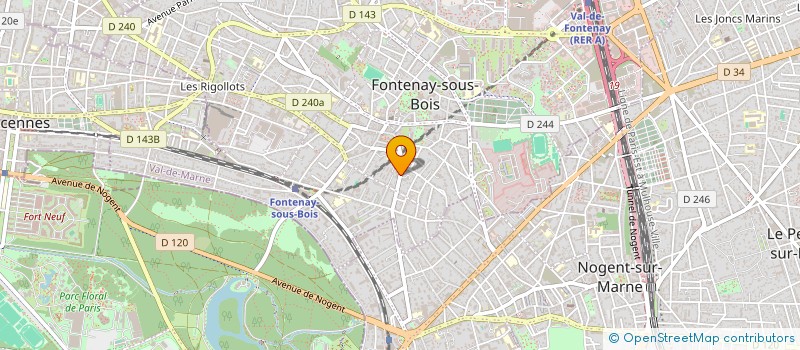localisation de l'entreprise MONSIEUR FRANCK LAROQUE à FONTENAY-SOUS-BOIS