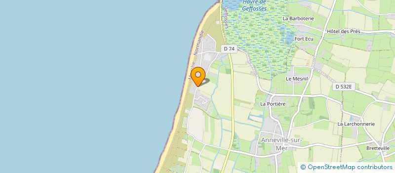 localisation de l'entreprise MONSIEUR FRANCK LAROSE  GOUVILLE-SUR-MER