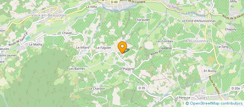 localisation de l'entreprise MONSIEUR FRANCK LATHUILIERE  VAUX-EN-BEAUJOLAIS