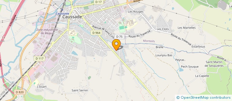 localisation de l'entreprise MONSIEUR FRANCK LAURENT  CAUSSADE