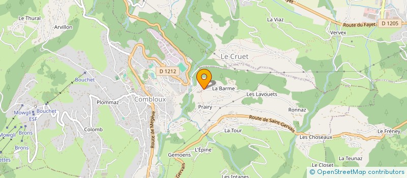localisation de l'entreprise MONSIEUR FRANCK LAURENZIO à COMBLOUX