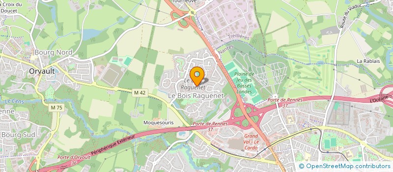 localisation de l'entreprise MONSIEUR FRANCK LAUVRAY  ORVAULT