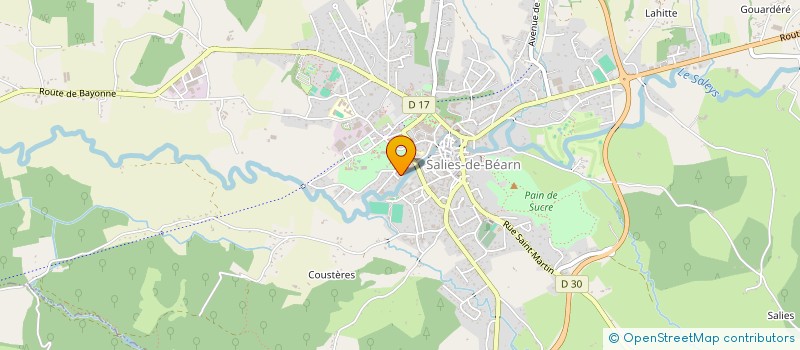 localisation de l'entreprise MONSIEUR FRANCK LAVIGNASSE à SALIES-DE-BEARN