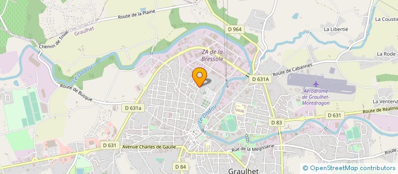 localisation de l'entreprise MONSIEUR FRANCK LE BECACHEL  GRAULHET