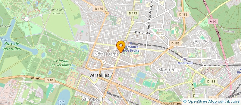 localisation de l'entreprise MONSIEUR FRANCK LE BOUCHER à VERSAILLES