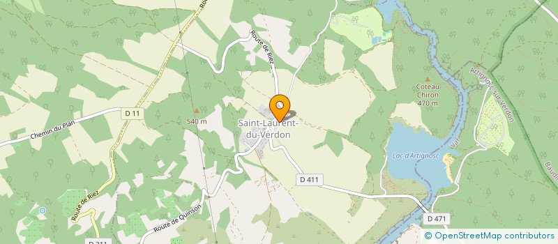 localisation de l'entreprise MONSIEUR FRANCK LE BRETTON  ALLEMAGNE-EN-PROVENCE