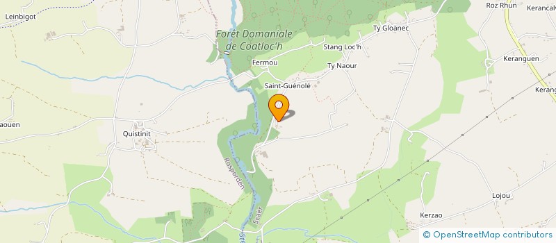 localisation de l'entreprise MONSIEUR FRANCK LE CALONNEC  SCAER