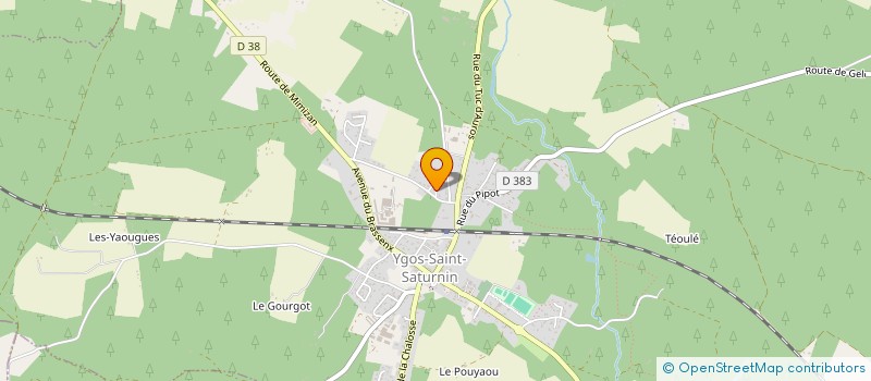 localisation de l'entreprise MONSIEUR FRANCK LE GAL  YGOS-SAINT-SATURNIN