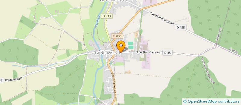 localisation de l'entreprise MONSIEUR FRANCK LE GOER  LA VIEILLE-LYRE