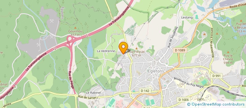 localisation de l'entreprise MONSIEUR FRANCK LE HELLEY  EGLETONS