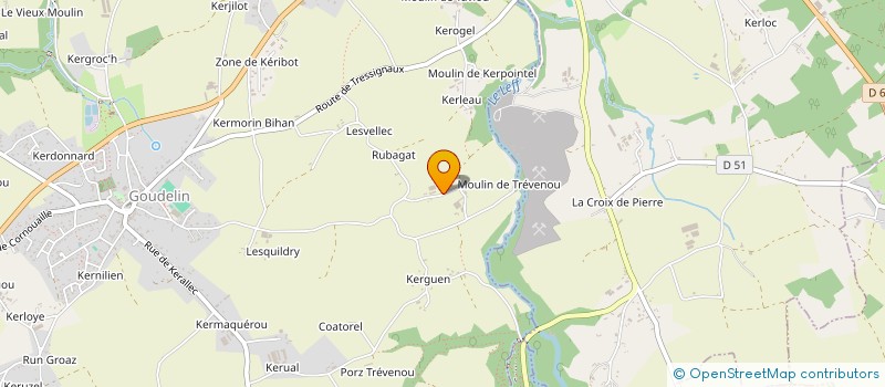 localisation de l'entreprise MONSIEUR FRANCK LE MERRER à LE FAOUET