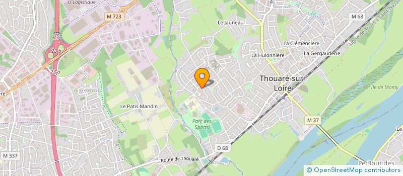 localisation de l'entreprise MONSIEUR FRANCK LE METEIL à THOUARE-SUR-LOIRE