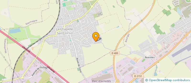 localisation de l'entreprise MONSIEUR FRANCK LE TERRIEL  LA CHAPELLE-SAINT-URSIN