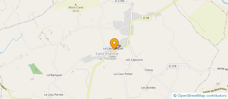 localisation de l'entreprise MONSIEUR FRANCK LEBAILLY  SAINT-ETIENNE-LA-THILLAYE