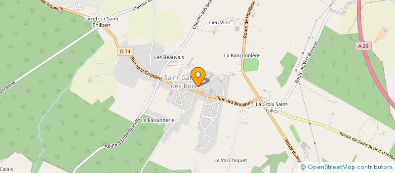 localisation de l'entreprise MONSIEUR FRANCK LEBAILLY  SAINT-GATIEN-DES-BOIS