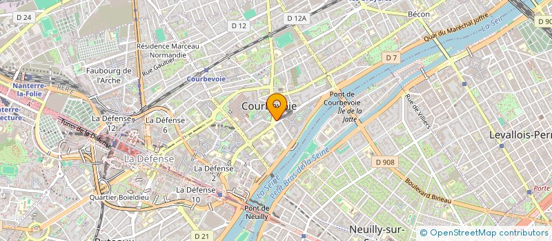 localisation de l'entreprise MONSIEUR FRANCK LEBECACHEL  COURBEVOIE