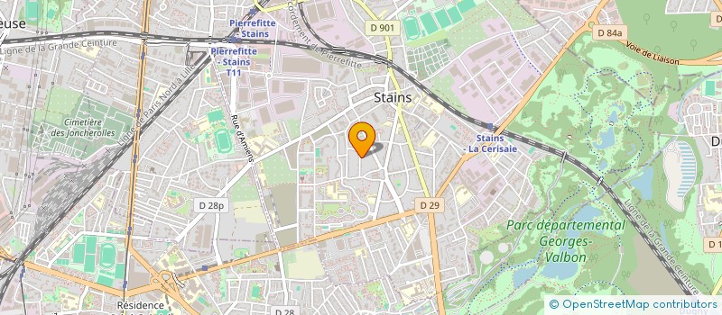 localisation de l'entreprise MONSIEUR FRANCK LEBLANC à STAINS