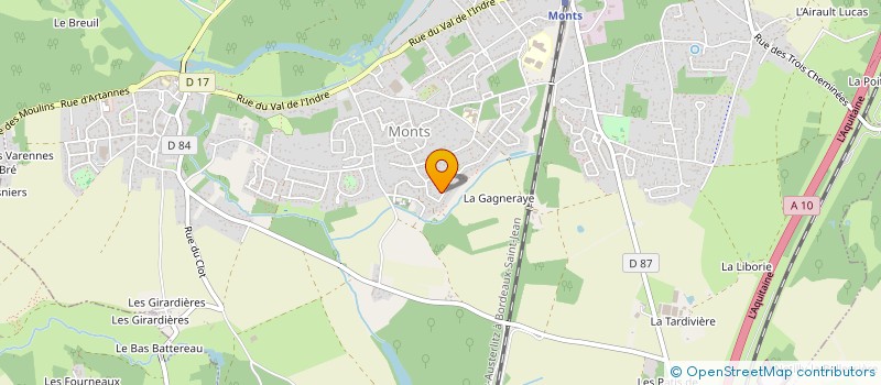 localisation de l'entreprise MONSIEUR FRANCK LEBLEU  MONTS