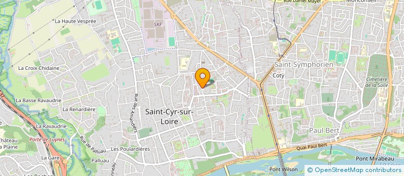 localisation de l'entreprise MONSIEUR FRANCK LECHAT  SAINT-CYR-SUR-LOIRE