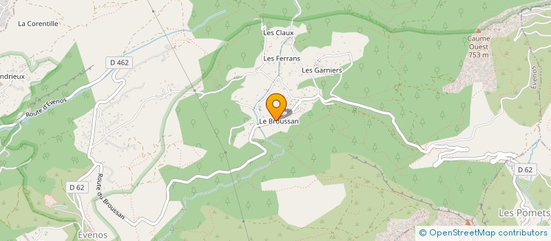 localisation de l'entreprise MONSIEUR FRANCK LECLERC  EVENOS