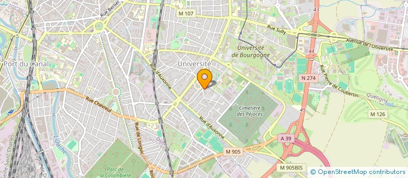 localisation de l'entreprise MONSIEUR FRANCK LECOMBLE  DIJON