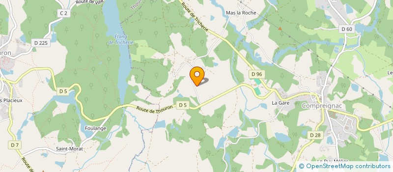 localisation de l'entreprise MONSIEUR FRANCK LEDON à COMPREIGNAC
