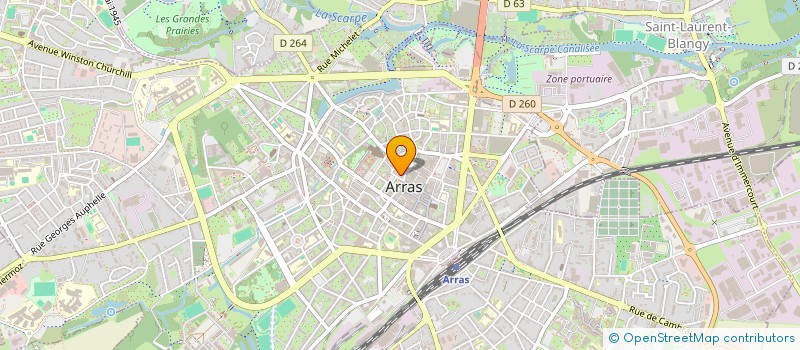 localisation de l'entreprise MONSIEUR FRANCK LEDOUX à ARRAS