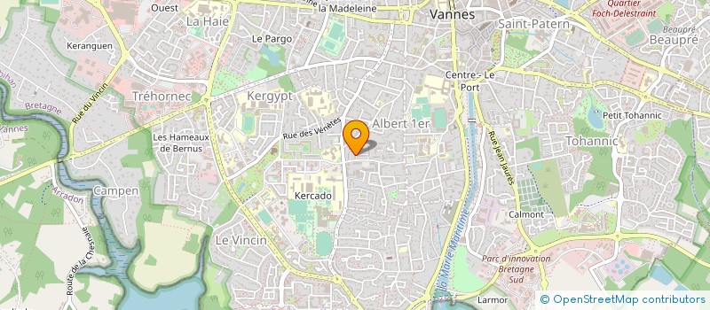 localisation de l'entreprise MONSIEUR FRANCK LEDUC à VANNES