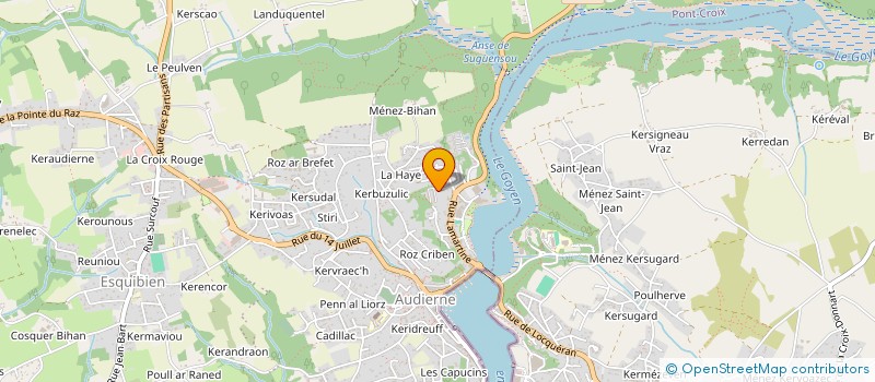 localisation de l'entreprise MONSIEUR FRANCK LEFEBVRE à AUDIERNE