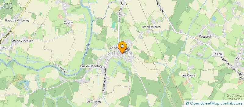 localisation de l'entreprise MONSIEUR FRANCK LEFEBVRE  MONTAGNY-PRES-LOUHANS